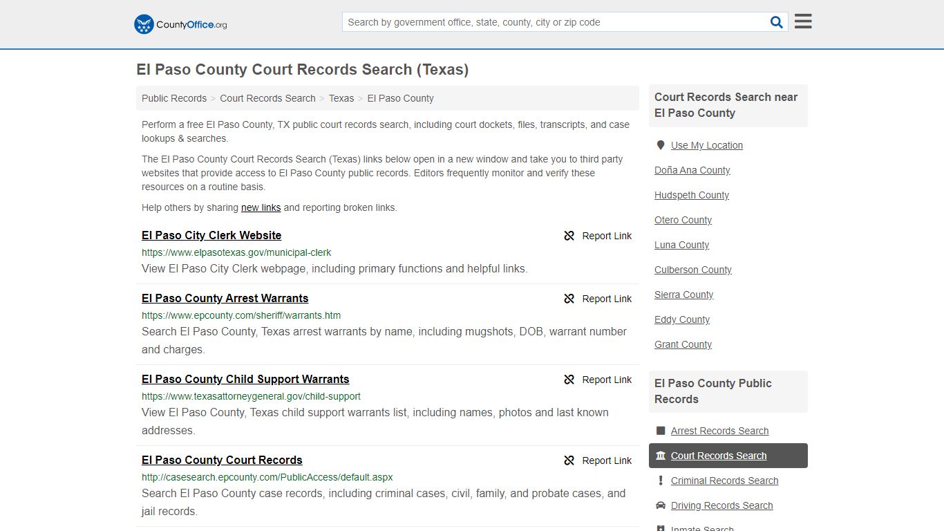 Court Records Search - El Paso County, TX (Adoptions ...
