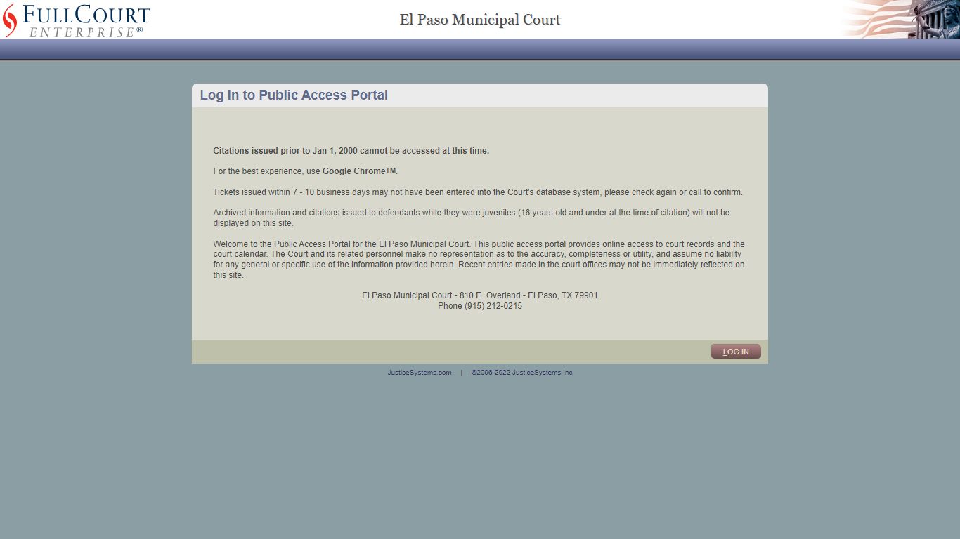 FullCourt Enterprise - Login - El Paso, Texas